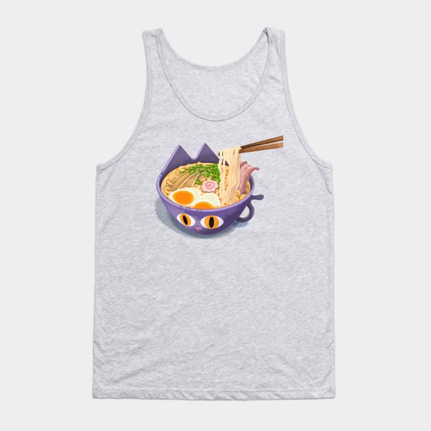 Kitty Ramen Tank Top by HB Rey 